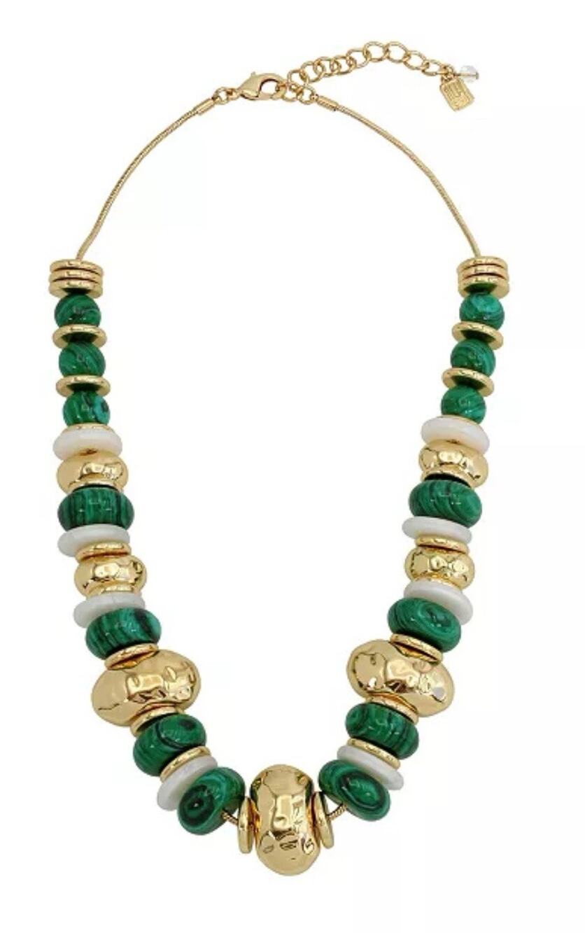 Robert Lee Morris Soho Mixed Beaded Statement Necklace